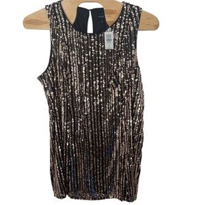 Torrid Black and Gold Sequin Dress